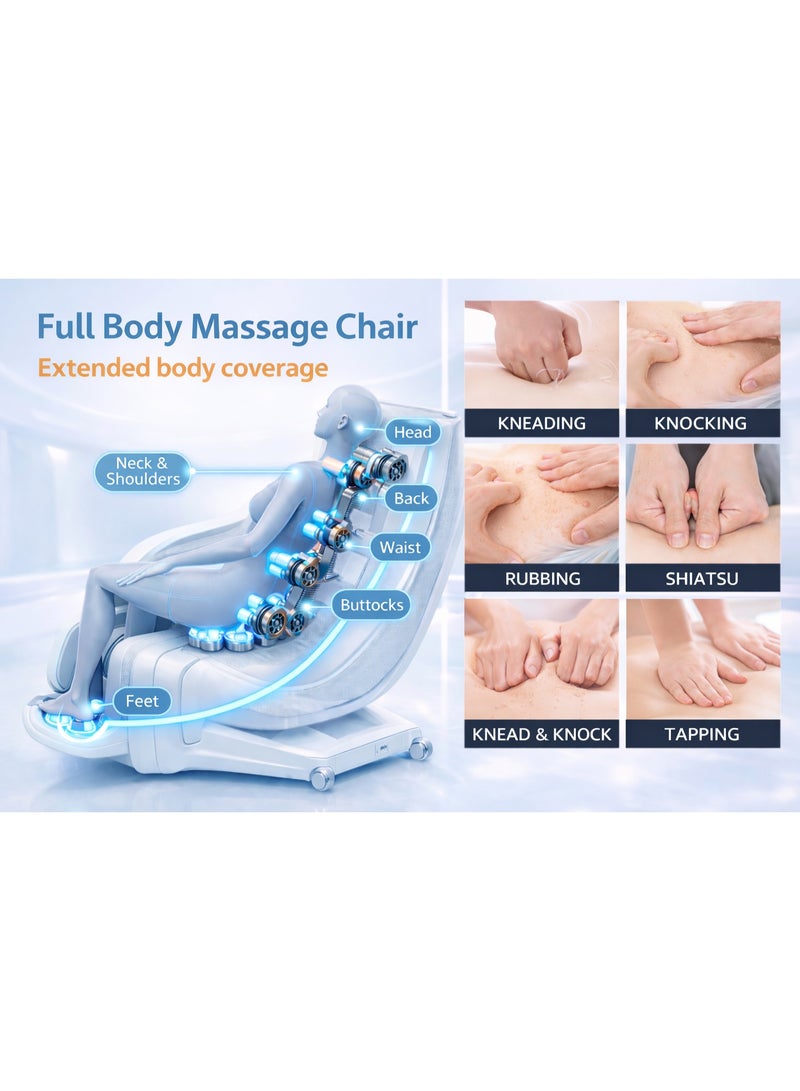 FALCON 4D Massage Chair | SL Track Zero Gravity Recline | Soothing heat therapy | Advanced Air bag compression Adjustable intensity| Bluetooth Speakers  | Precision massage | Gift for Loved Ones (5 year warranty) - Image 5